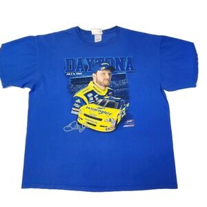 Chase Authentics Dale Earnhardt Jr & Sr T Shirt Men's 2XL NASCAR Daytona 2010